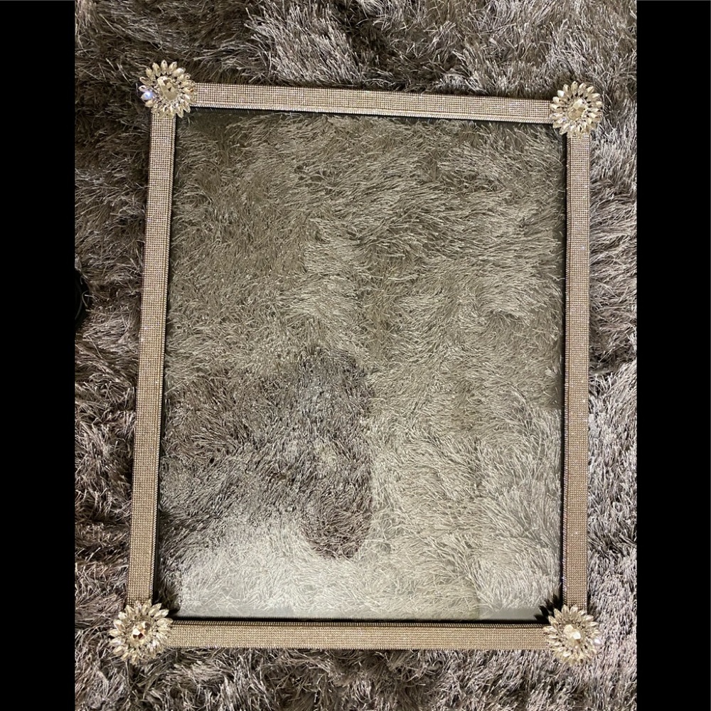Swarovski bedazzled large picture frame 21”x17”